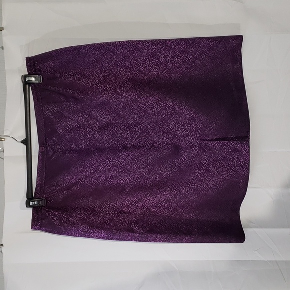 2 piece suit purple metallic blazer&skirt set size 22W. - Picture 8 of 13